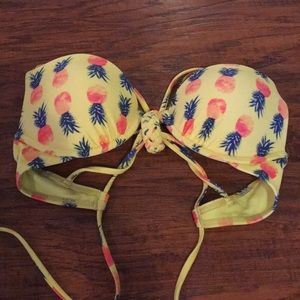 Push-up pineapple bikini top!